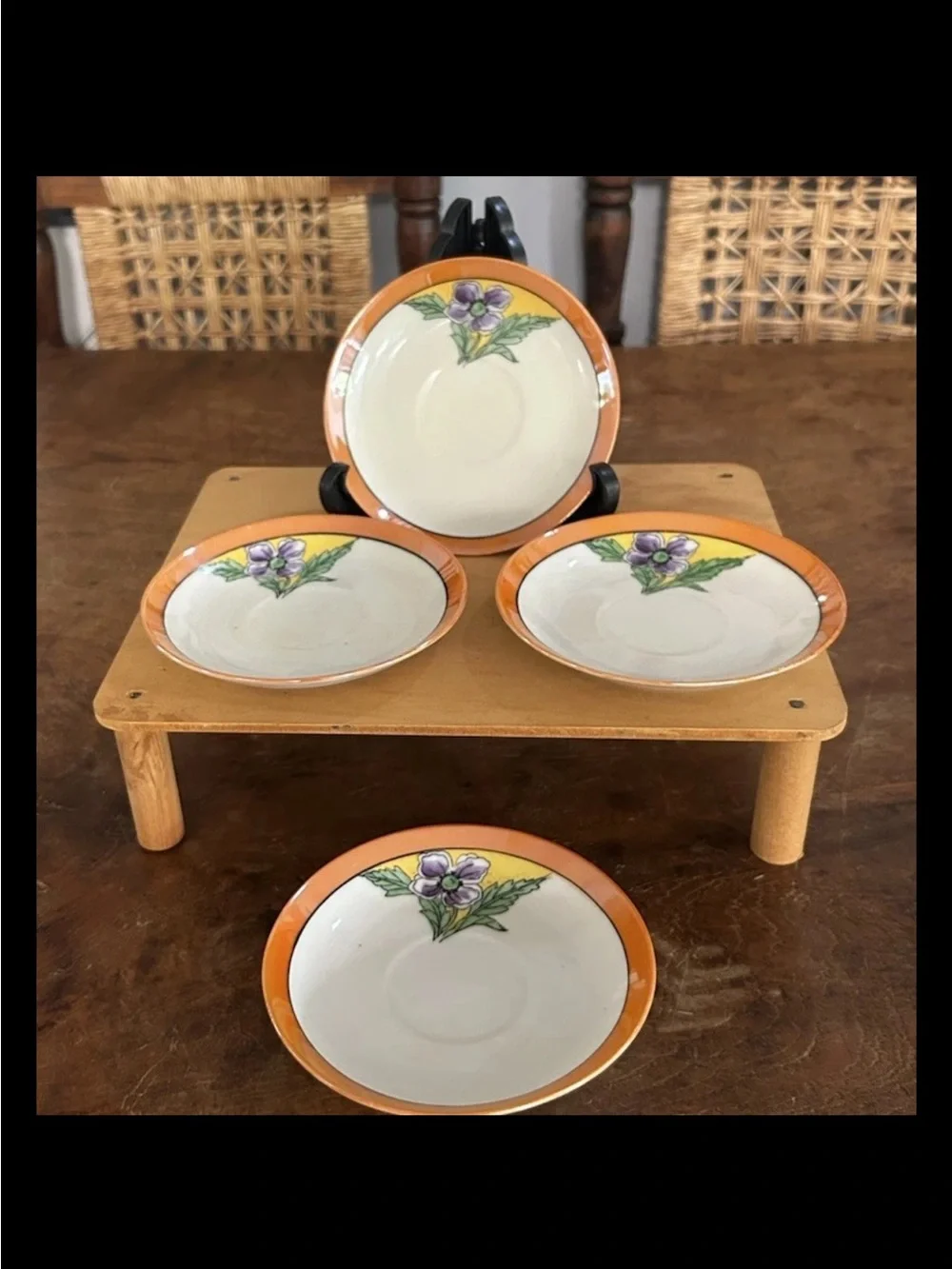 Chikatamachi Tea Pot, Creamer, Saucer And Bread Plates,Tea Cups Made In Japan HP